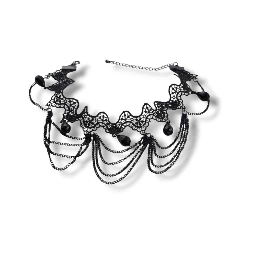 Whimsygoth Choker Necklace 15" Goth Romantic Grunge Edgy Victorian